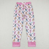 P0393 Valentine's Day Cartoon Love Pink Adult's Pants