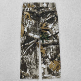 P0410 Hunting Branches Ripped Straight Pants Kids Jeans