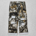 P0410 Hunting Branches Ripped Straight Pants Kids Jeans