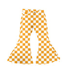 P0468 Yellow Plaid Girl's Pants Jeans