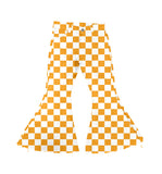 P0468 Yellow Plaid Girl's Pants Jeans