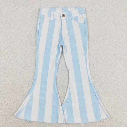 P0469 Blue Stripe Girl's Pants Jeans