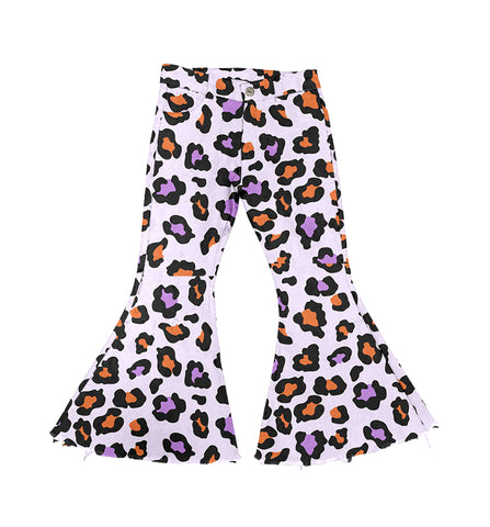 Preorder P0470 Leopard Purple Girl's Pants Jeans