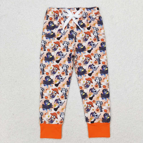 P0476 Halloween Cartoon Blue Dog Boy's Pants