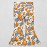 P0487 Pumpkin Flower Girl's Pants Jeans