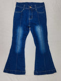 P0508 Blue Classic Flared Girl's Pants Jeans