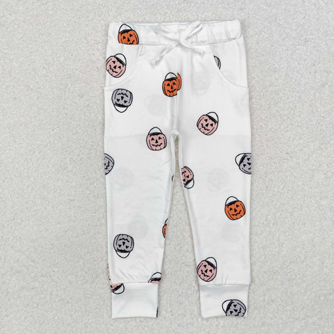 P0514 Halloween Pumpkin Bag Boy's Pants