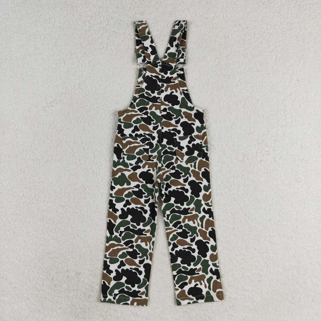 P0535 Camouflage Denim Boys Girls Pants Jeans Overalls