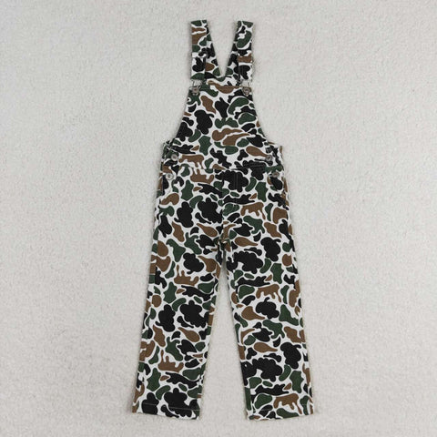 P0535 Camouflage Denim Boys Girls Pants Jeans Overalls