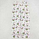 P0536 Christmas Green Animal Women Adult's Pants