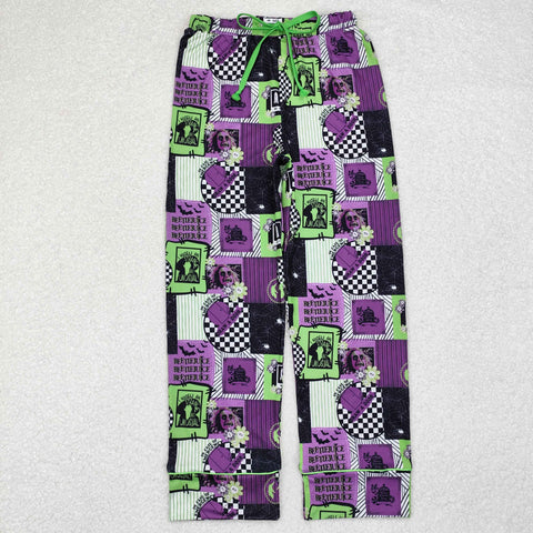 P0585 Halloween Movies Green Women Adult's Pants