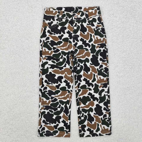 P0594 Hunting Camo Denim Boy's Girl's Pants Jeans