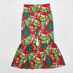 P0630 Christmas No Green Animal Girl's Flare Pants