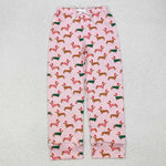 P0663 Christmas Weenie Dog Women Adult's Pants