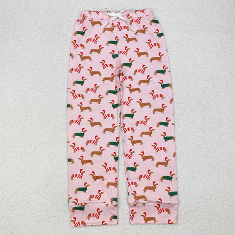 P0663 Christmas Weenie Dog Women Adult's Pants