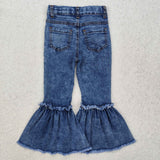 P0676 Bleach Classic Blue Girl's Pants Jeans