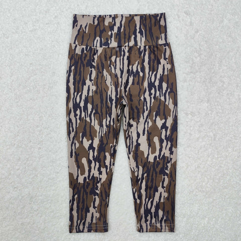 P0689 Hunting Camo Sports Yoga Girls Legging Pants