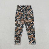 GLP2992 Hunting Camo Yoga Coat Girls Set