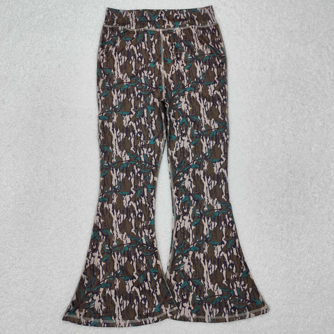 P0719 Hunting Camo Sports Yoga Adult Flared Pants