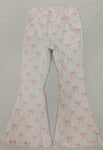 Preorder P0732 Bows Pink Girl's Denim Pants Jeans