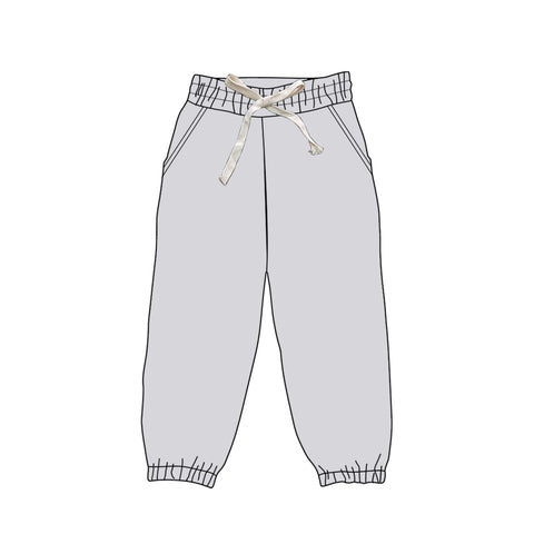 Preorder 01.26 P0743 Grey Solid Color Adult's Jogger Pants