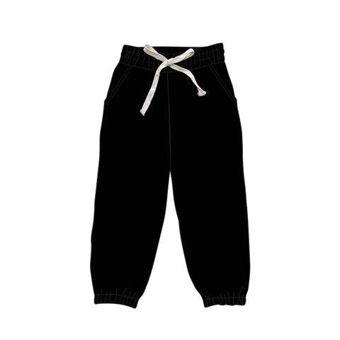 Preorder 01.26 P0747 Black Solid Color Adult's Jogger Pants