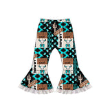Preorder Samples P0781 Howdy Wild West Girl's Flare Pants