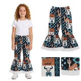 P0781 Howdy Wild West Girl's Flare Pants