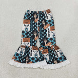 P0781 Howdy Wild West Girl's Flare Pants