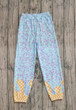 Preorder Samples P0808 Ice Cream Drip Sprinkles Blue Adult's Jogger Pants