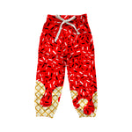 Preorder 09.04 P0809 Ice Cream Drip Sprinkles Red Adult's Jogger Pants