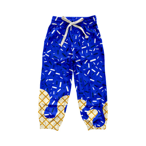 Preorder 09.04 P0812 Ice Cream Drip Sprinkles Blue Adult's Jogger Pants