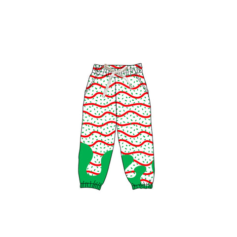 Preorder MOQ 5 pcs P0826 Ice Cream Drip Sprinkles Green Kids Jogger Pants