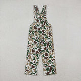 P0828 Hunting Camouflage Denim Boys Girls Pants Jeans Overalls
