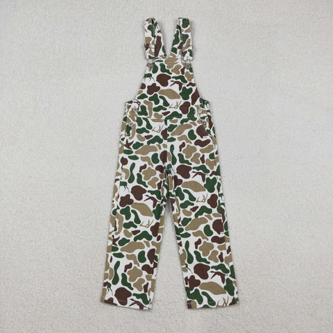 P0828 Hunting Camouflage Denim Boys Girls Pants Jeans Overalls