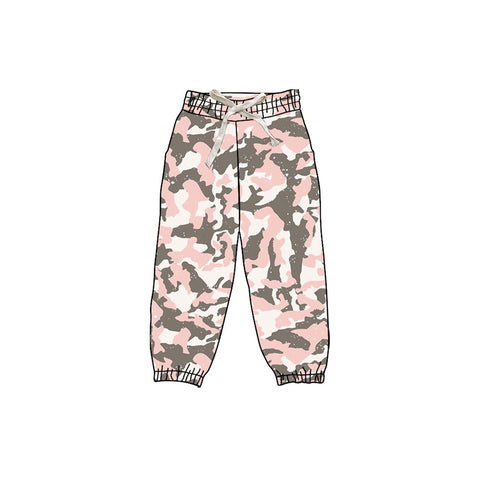 Preorder 09.25 P0832 Hunting Camo Pink Yoga Kids Jogger Pants