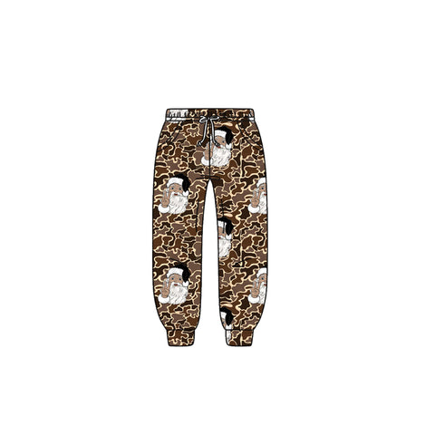 Preorder 09.25 P0835 Christmas Santa Camo Kids Jogger Pants