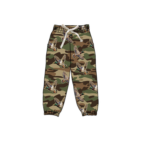 Preorder MOQ 5 Pcs P0836 baby girls duck green long Pants yoga