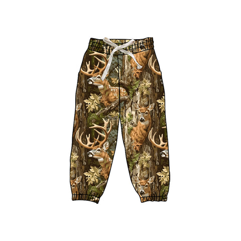 Pre-order 09.24 P0840 Hunting Forest Elk Kids Jogger Pants