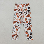 GLP2760 Go Team Go Fight Win Football Bows Yoga Girls Set