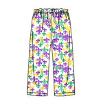 Preorder 10.08 MOQ 5 pcs P0863 Mardi Gras Purple Women Adult's Pants