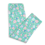 Preorder 10.08 MOQ 5 pcs P0874 Flower Floral Green Girls Leggings Pants