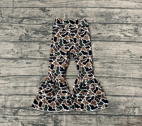 Preorder Samples P0887 Hunting Camo Yoga Girls Big Fared Pants