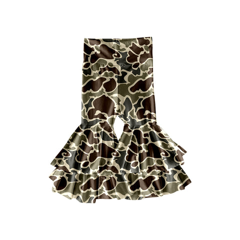 Preorder 10.17 MOQ 5 pcs P0888 Hunting Camo Yoga Girls Big Fared Pants
