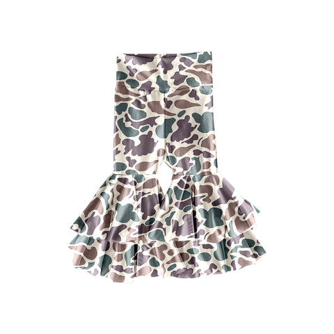 Preorder 10.17 MOQ 5 pcs P0891 Hunting Camo Yoga Girls Big Fared Pants
