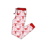 10.10 Pre order P0899 Adult women pink red bow long Pants