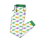 10.10 Pre order P0903 Adult women Mardi Gras crocodile green long Pants