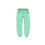Preorder 12.04 MOQ 5 pcs BLP1377 Mardi Gras Green Plaid Boys Set