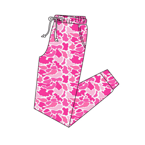 Preorder 12.13 MOQ 5 pcs P0971 Hunting Camo Pink Women Adult's Pants