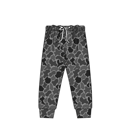 Preorder 12.13 MOQ 5 pcs P0973 Hunting Camo Gray Boys Jogger Pants